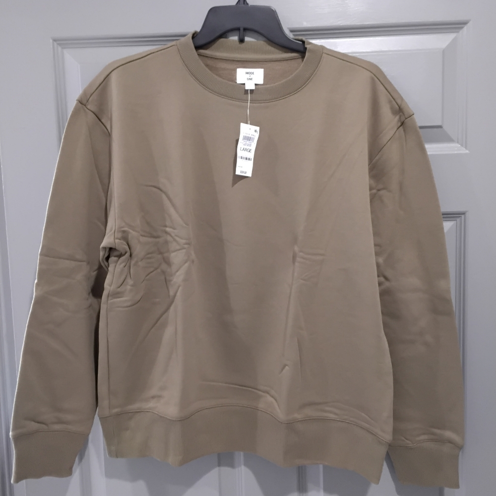 Classic Tan Crewneck Sweatshirt